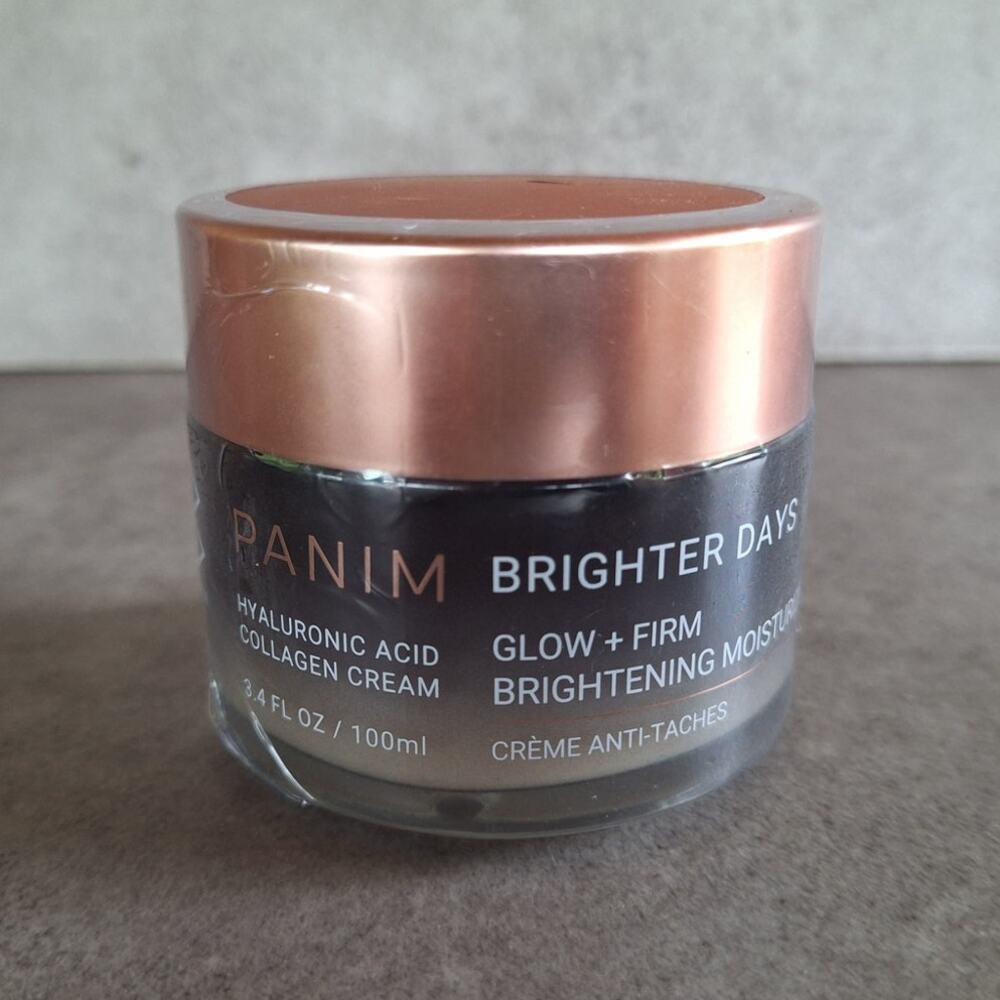 Panim brighter days glow + firm brightening moisturizer hyaluronic acid collagen